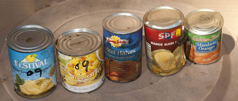 Spoiled canned food - prepper guide to food storage