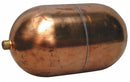 Naugatuck Oblong Float Ball, 23.14 oz, 6 in dia., Copper - GR6X8721CU