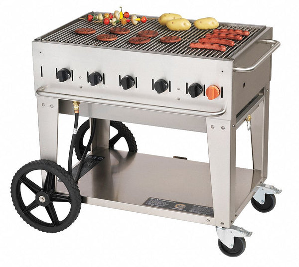 Crown Verity CV-MCB-72NG Natural Gas Portable Outdoor BBQ Grill