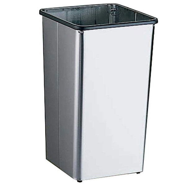 Bobrick B-275 Commercial Restroom Waste Receptacle, Surface-Mounted  Bobrick Washroom Accessories