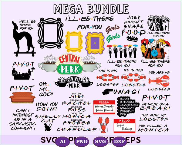 Free Free 243 Svg Silhouette Friends Tv Show Clipart SVG PNG EPS DXF File