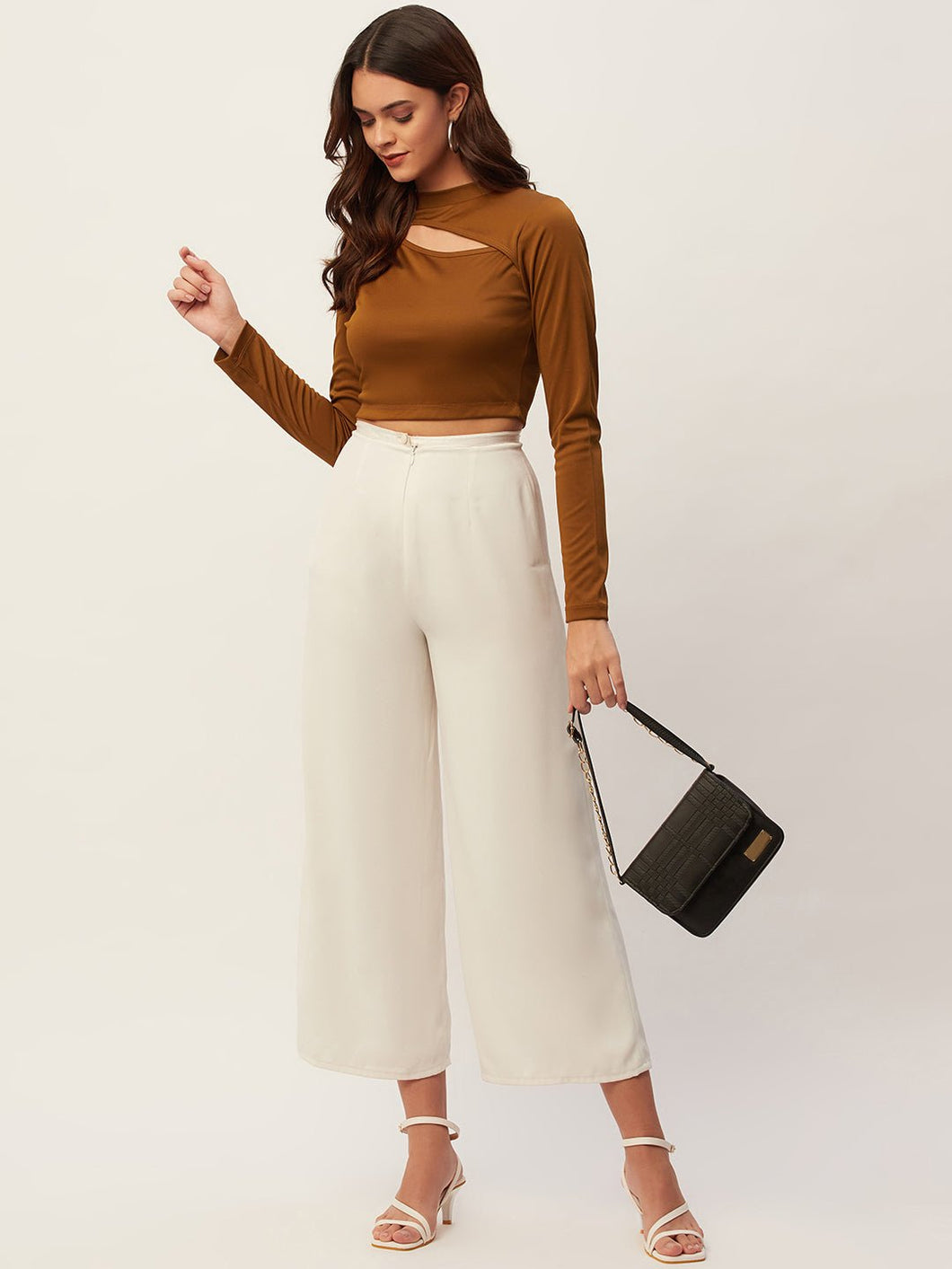 Brown Crop Top – theaayna