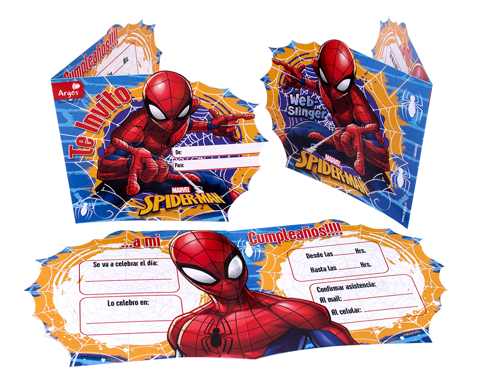 Tarjet Invitación Spiderman – ArgosParty
