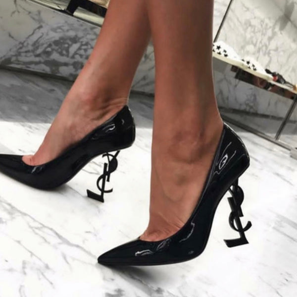 ysl closed toe heels