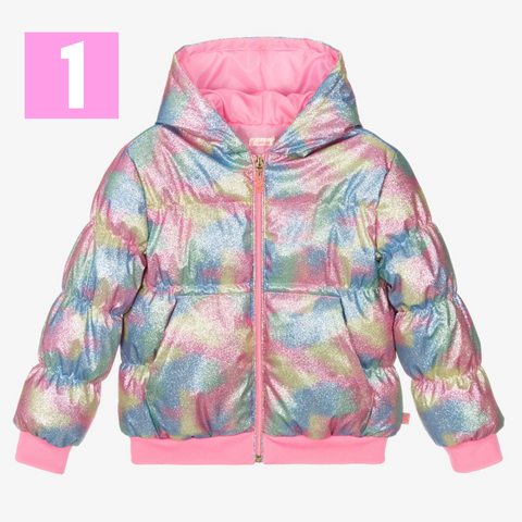 Billieblush Glitter Puffer Jacket