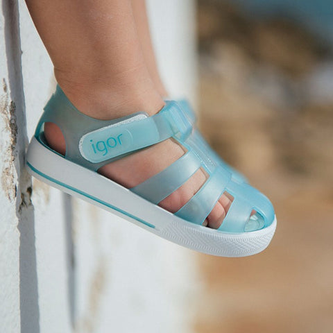 Igor Light Blue Jelly Sandals