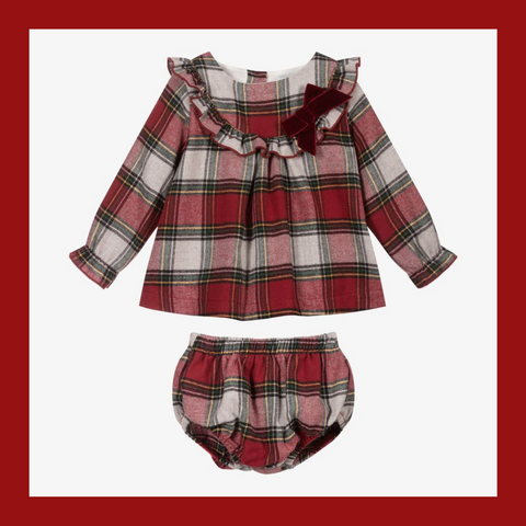 Babidu tartan dress set