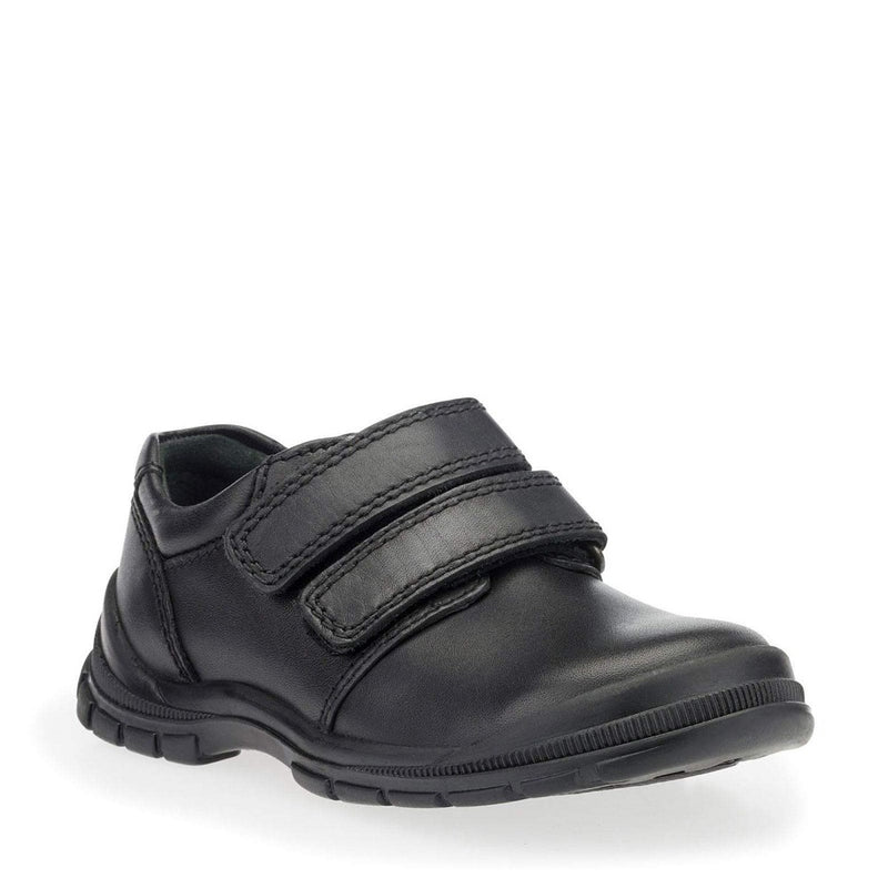 black infant school shoes