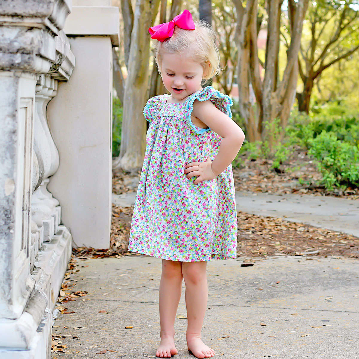 Multi Floral Poppy Dress – Smocked Auctions