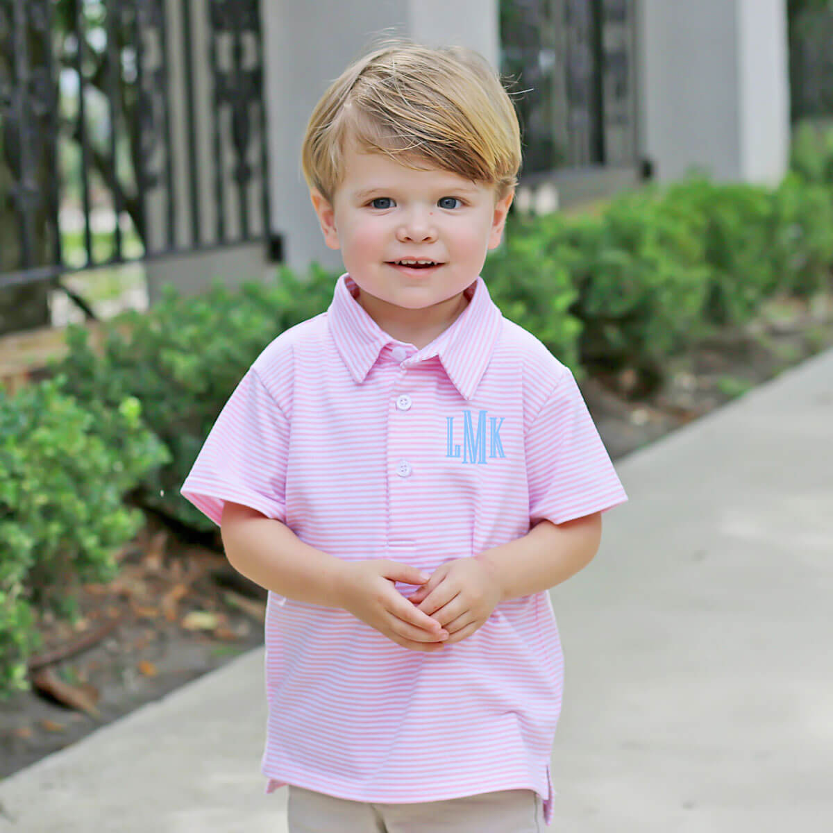 Polo Shirt Pink Stripe