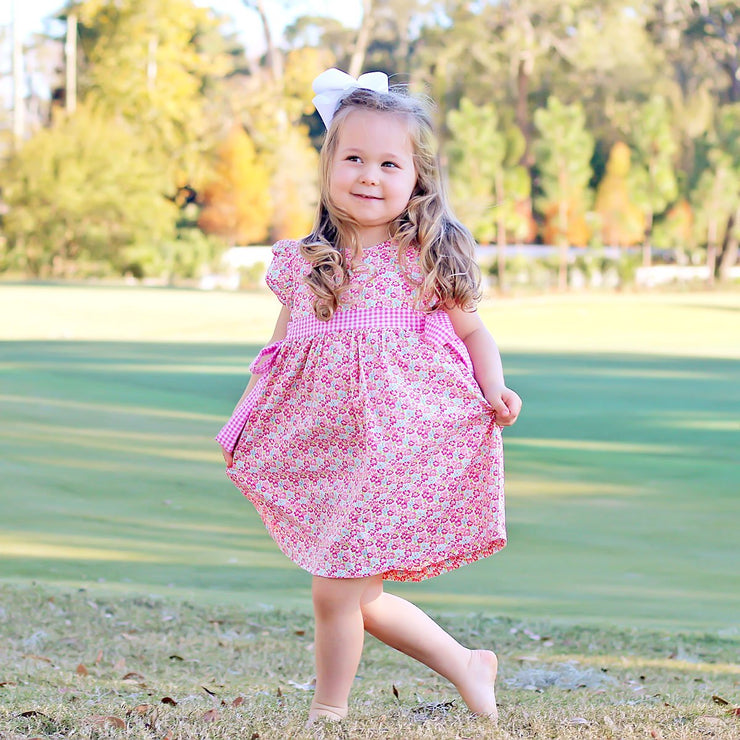 Pink Floral Avery Dress – Smocked Auctions