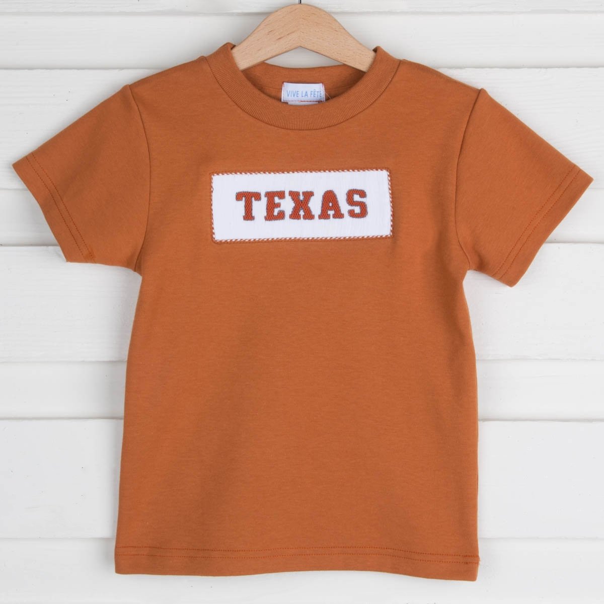 Texas Smocked Knit Shirt Burnt Orange – Smocked Auctions