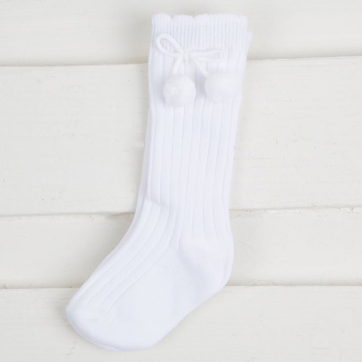 Pom Pom High Knee Socks – Smocked Auctions
