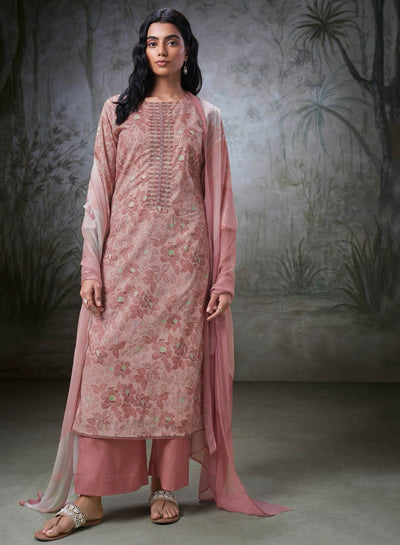 Ganga Olive Exclusive Organza Salwar Suit - New Festive wear