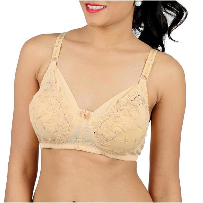 DAISY DEE Women's Cotton Blend Non-Wired Regular Bra Shape Up 34B White -  Roopsons
