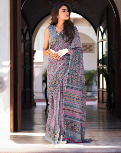 Printed Daily Wear Art Silk Saree