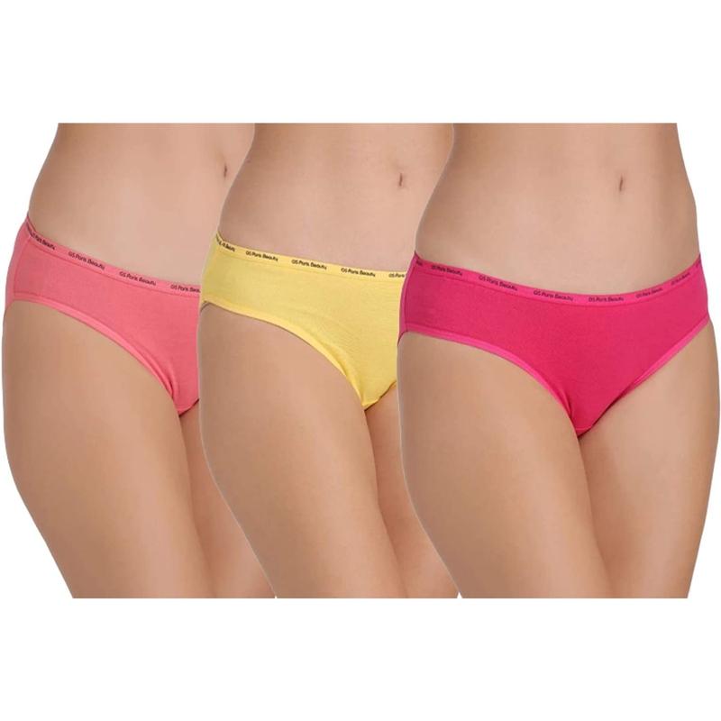 Lovable Women's Cotton Hipster Panties Brief Set (Pack of 3)