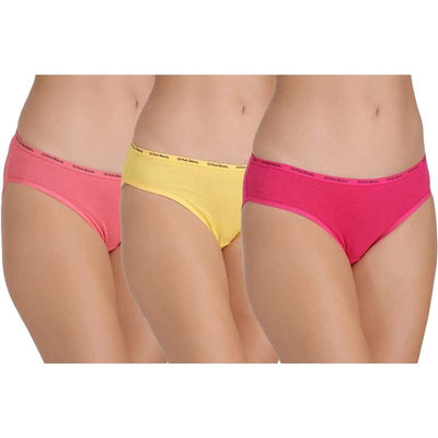 Buy Groversons Paris Beauty Inner Elastic Panty- Pack of 3 - Multi-Color  online