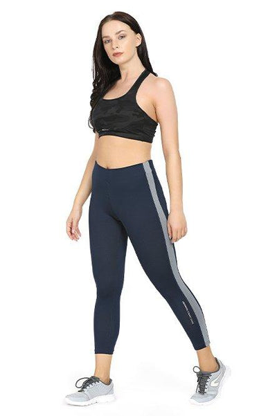 Lovable Black Cotton Gym Wear Tights Yoga Pants With Pocket