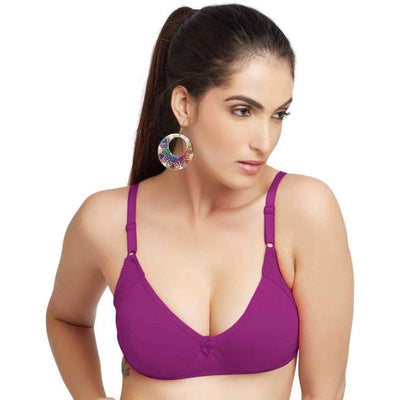 Lovable Women Full Coverage Classic Non Padded Bra Violet – Stilento