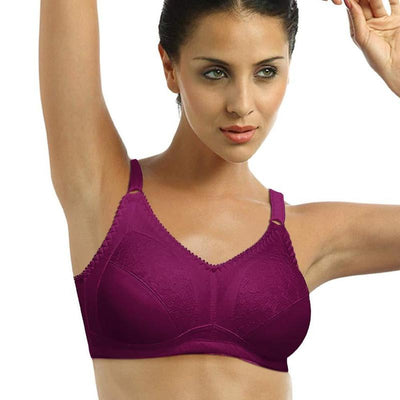 Lovable 36 Cotton Non Padded Non Wired Full Coverage Bra in Skin Color- L-1797-36D  - Roopsons