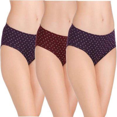 Groversons Paris Beauty Cotton Printed Panties with Inner Elastic (Pac –  Stilento
