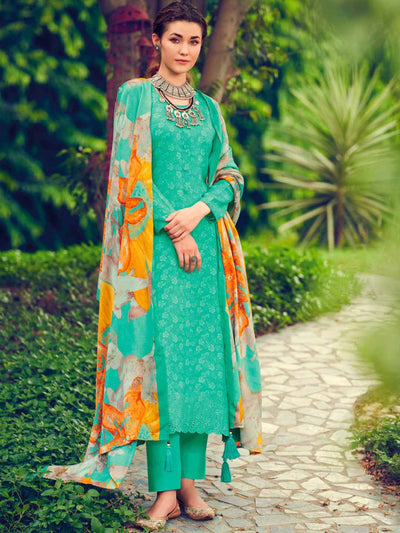 Buy Woolen Pashmina Unstitched Winter Ladies Suits Material Online