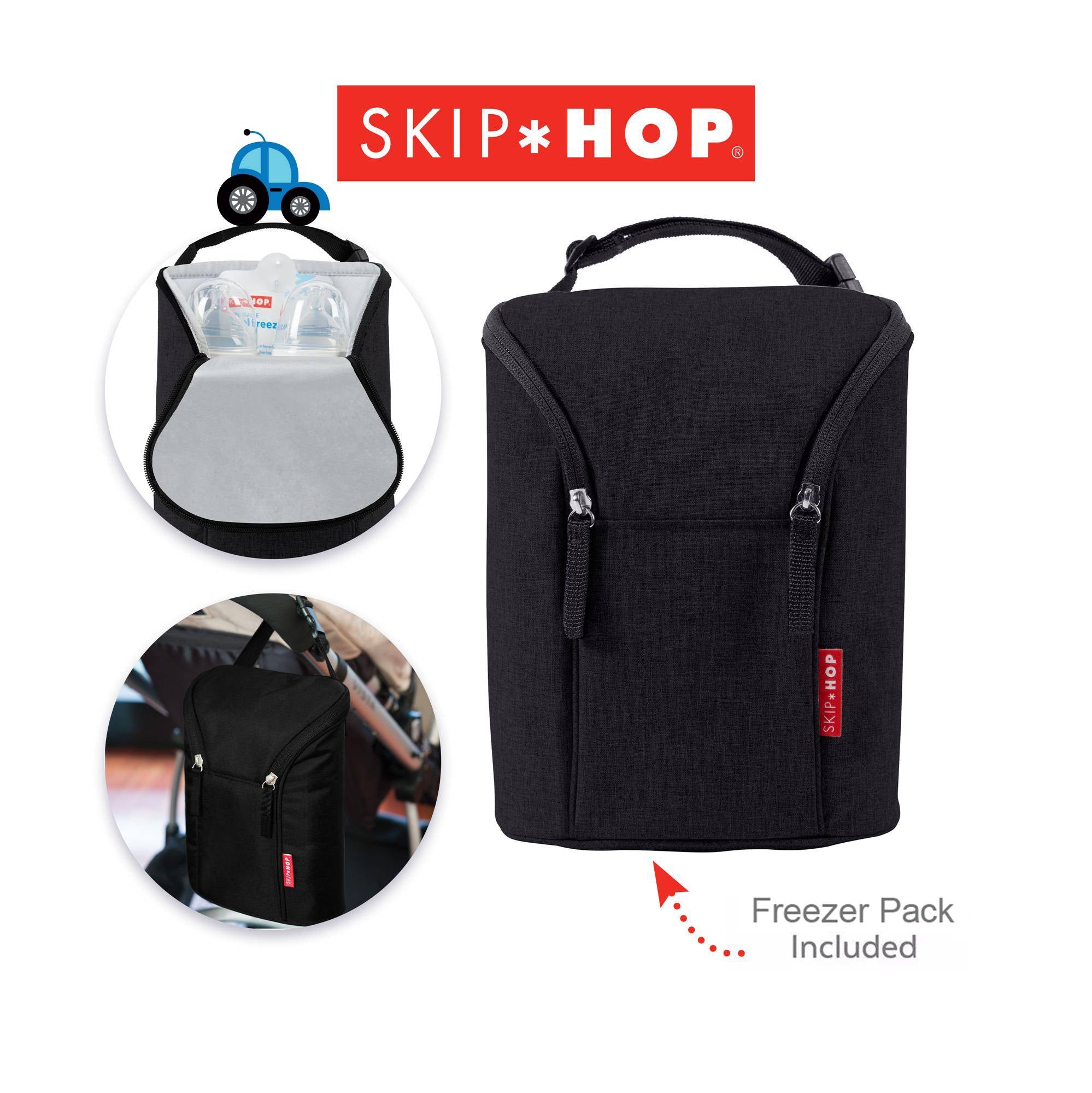 skip hop double bottle bag