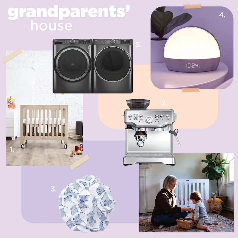 grandparent's house baby gear mood board