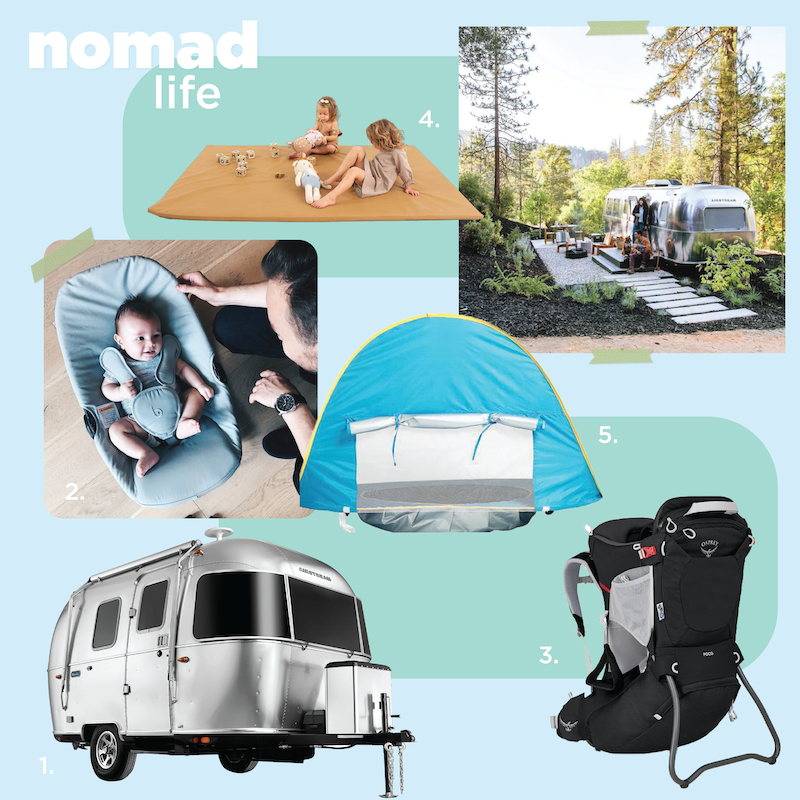 nomad life baby gear mood board