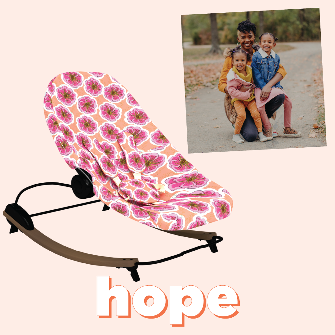 bloom coco go bouncer hope pattern