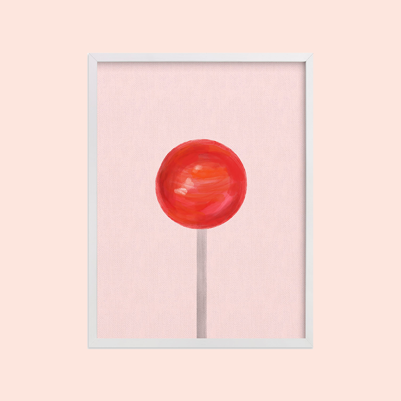 minted lollipop print