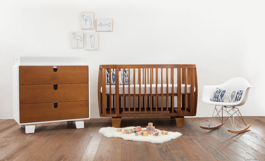 retro baby crib