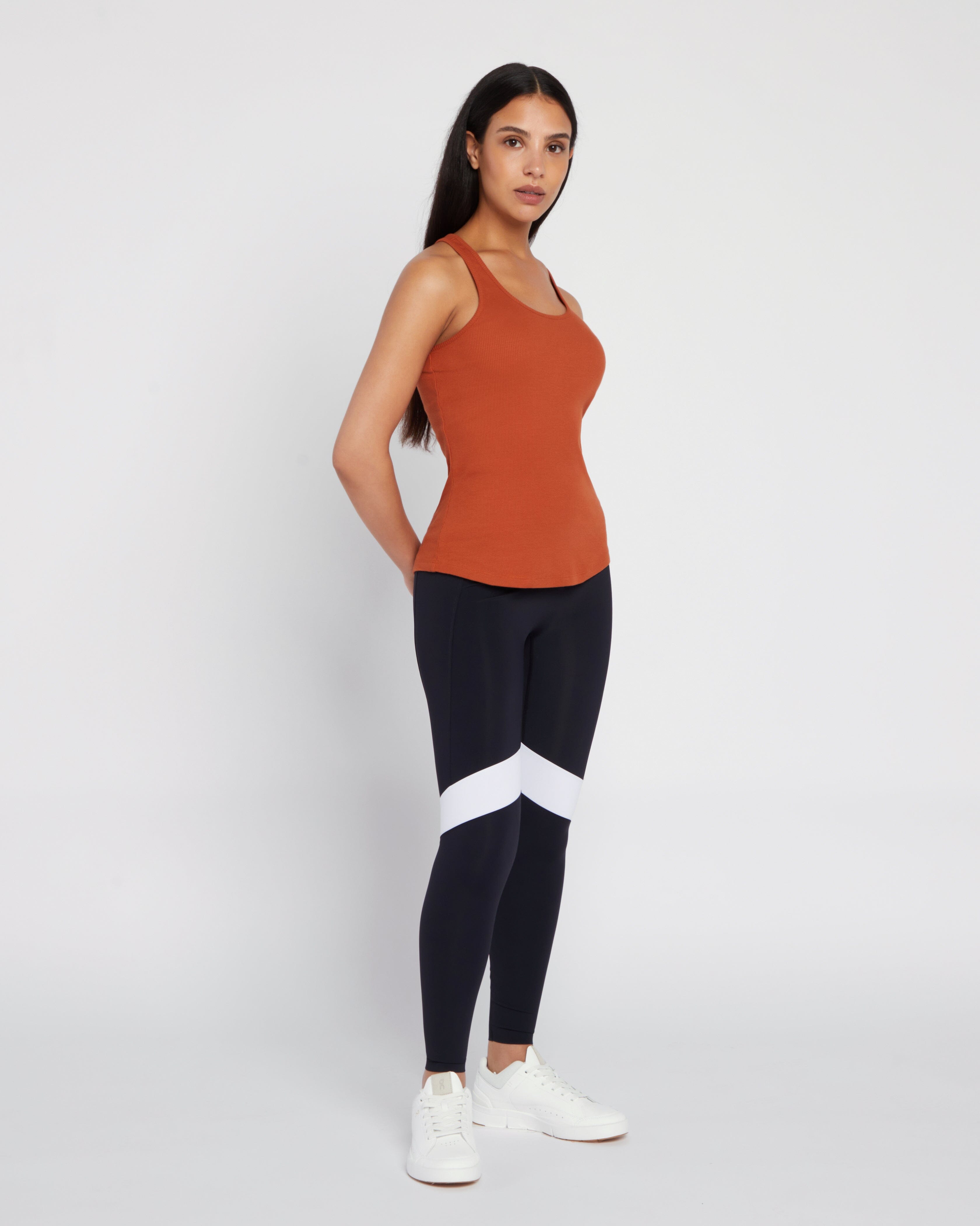 A luxurious and soft everyday ribbed racer top. – SILOU