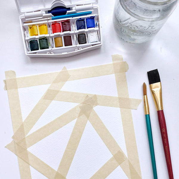 DIY Masking Tape Wall Art By Elizabeth Zhang