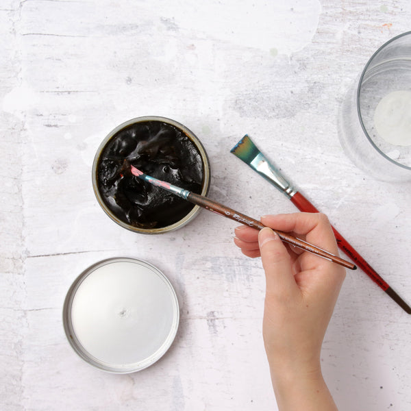 Disque de nettoyage de pinceau de plaque de peinture Déposer dans une tasse  deau et garder les pinceaux propres Pour les médiums à base deau TEAL -   Canada
