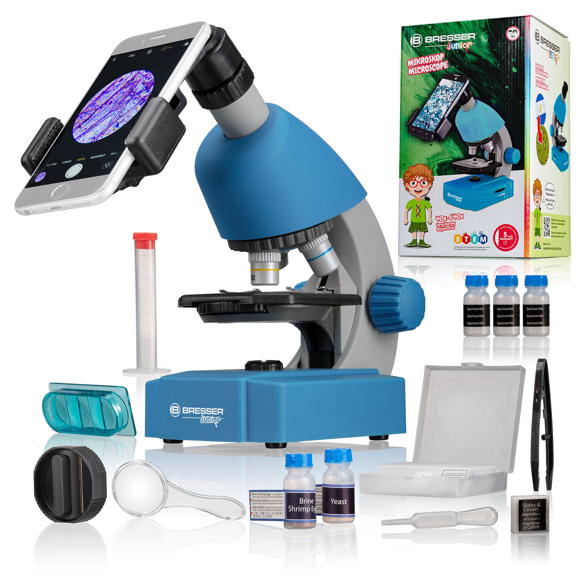 Microscope Enfants Bleu et Violet 150 X