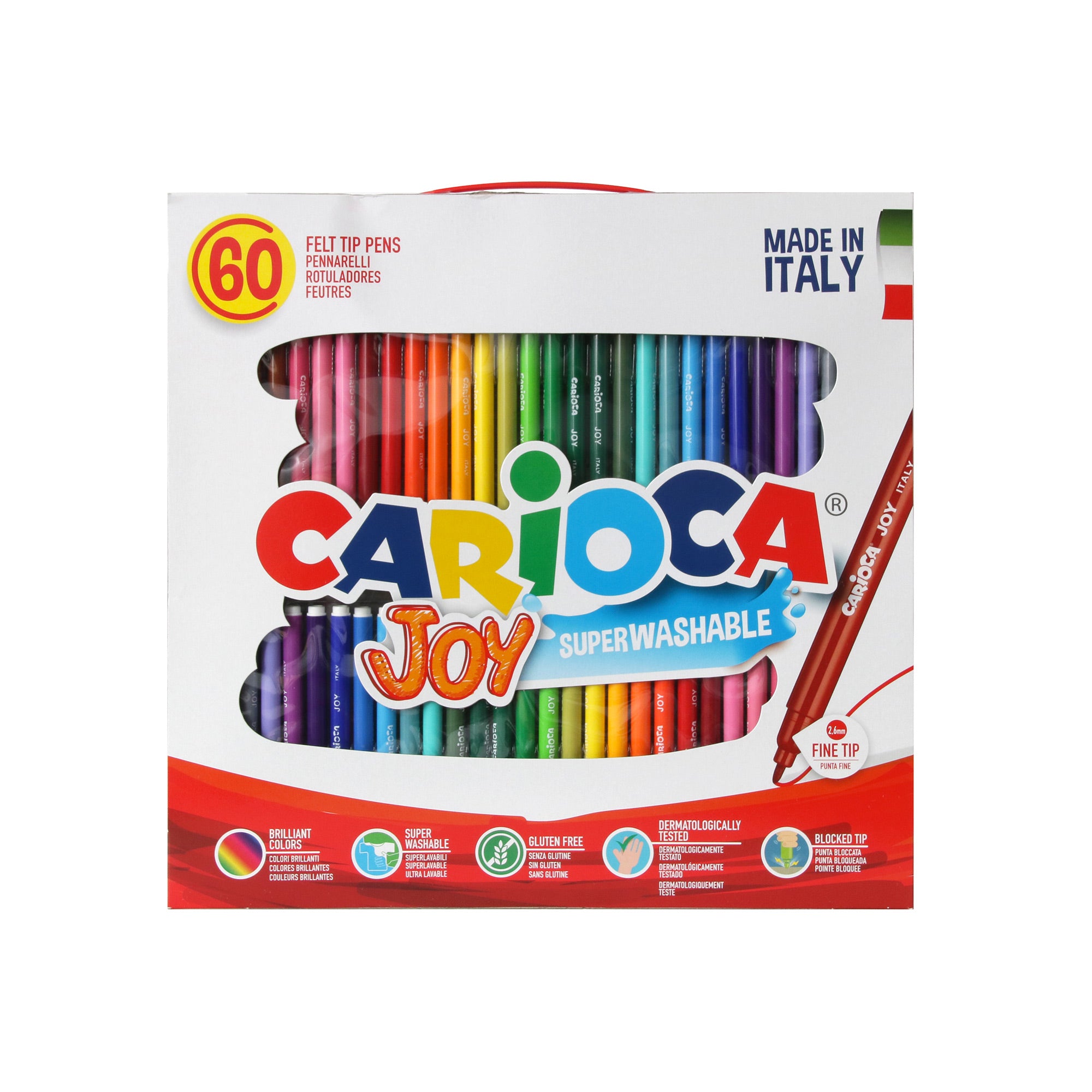 Box 24 colored jumbo felt pens Maxi