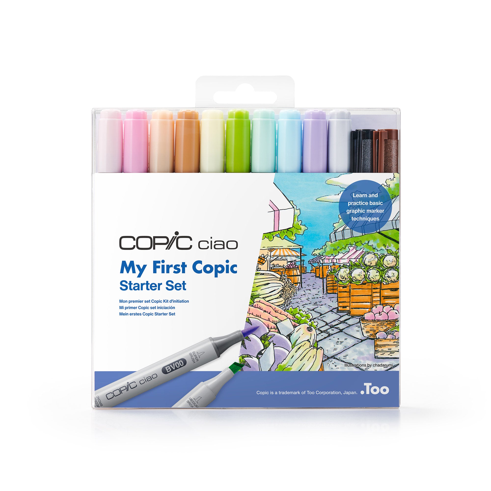 Copic Ciao Markers - Set A, 72 Colours | DeSerres