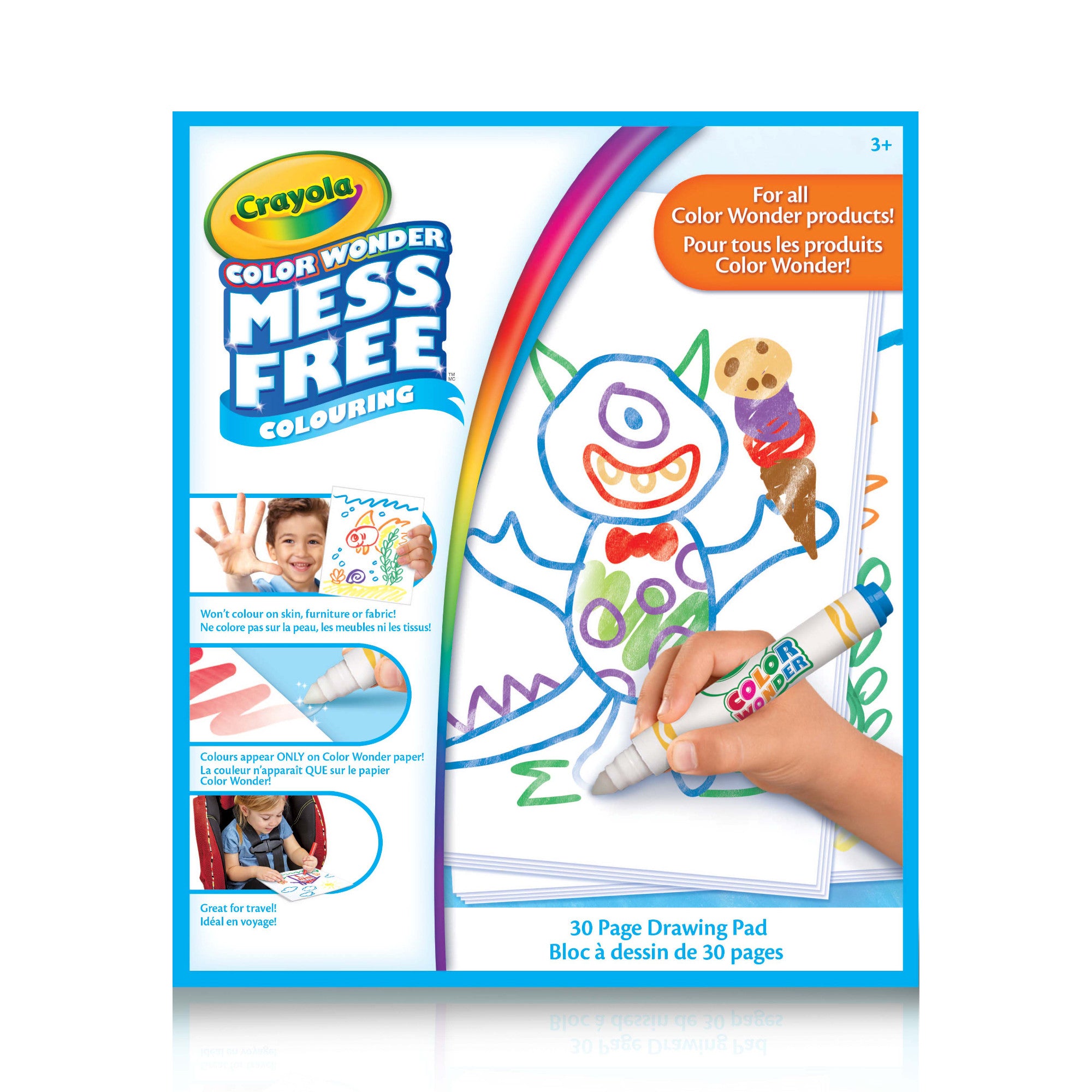 Carnet d'activités de voyage Crayola Color Wonder, amis de la ferme