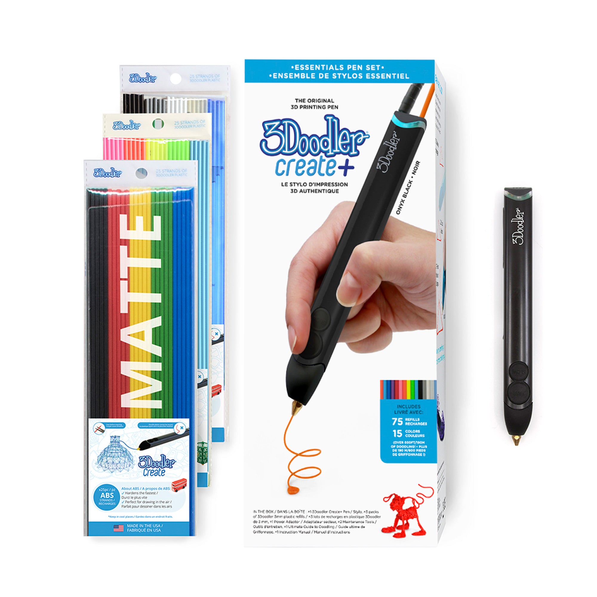 Starter pack stylo 3D – Coffret dessin enfant – Recharges stylo 3D