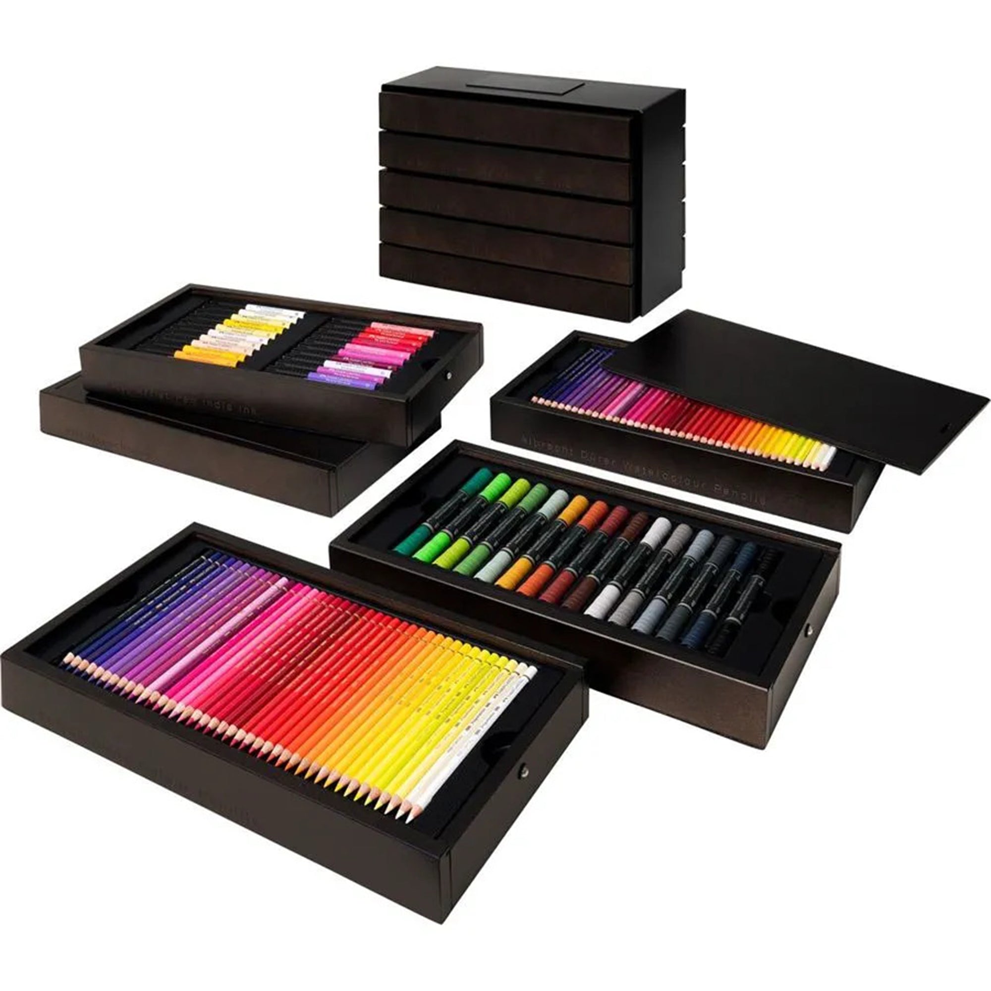 Crayons de couleurs Black Edition 24 pcs - Scrapmalin