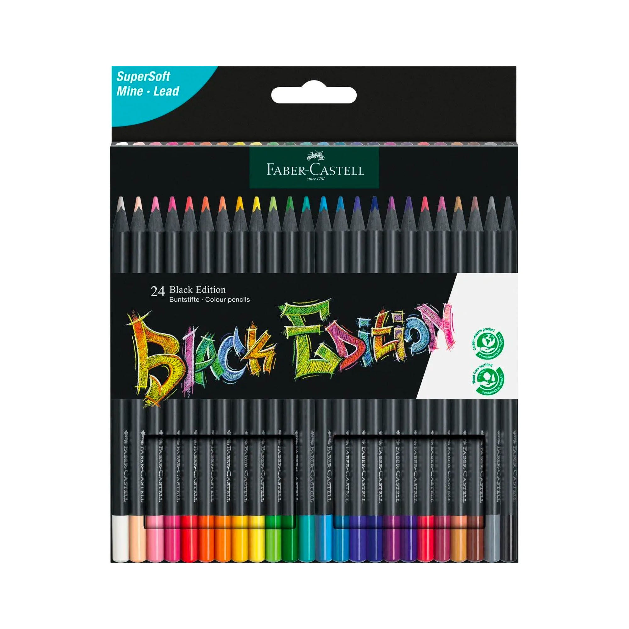 Lápices de color 100 colores Black Edition- Faber Castell- Lloc d'Art