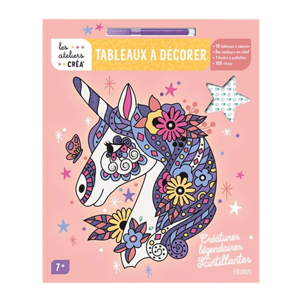 Coffret tableaux à pailletés Licorne Magique - AVENIR- - Cadeau fille