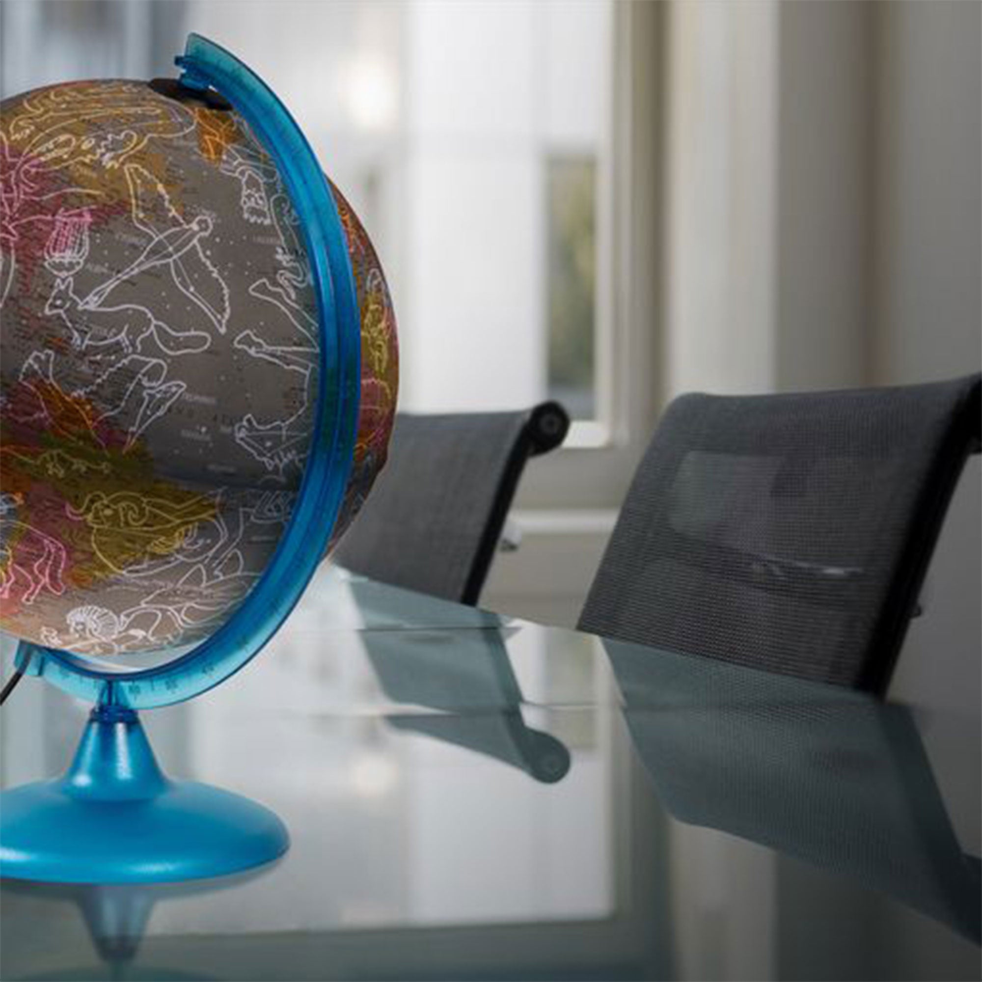 Tecnodidattica Parlamondo - Globe Terrestre, Lumineux, Interactif, 30 Cm,  En Français