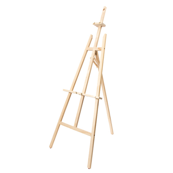 WOODEN EASEL STAND > 71 Tall Wooden Tripod Easel Display Floor Adjustable  Stand Sketch Painting Portable, Holds Canvas up to 55, Adults, Kids  Artists Buy from e-shop