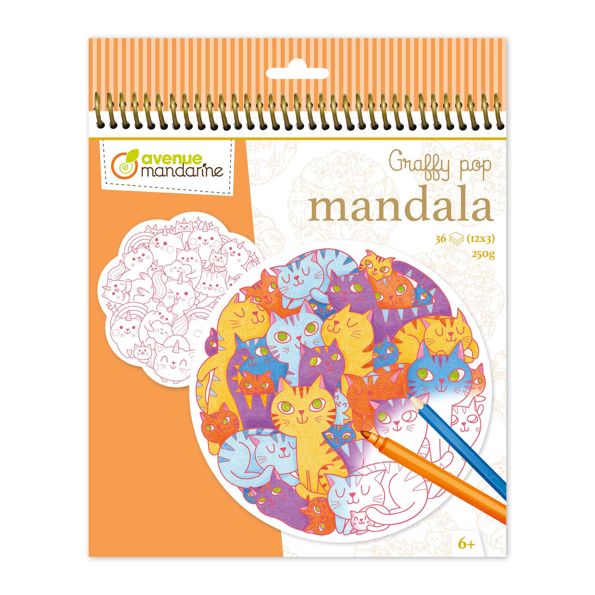 Carnet de coloriage et feutres : Mandalas Sentosphère - Autres jeux  créatifs - Achat & prix