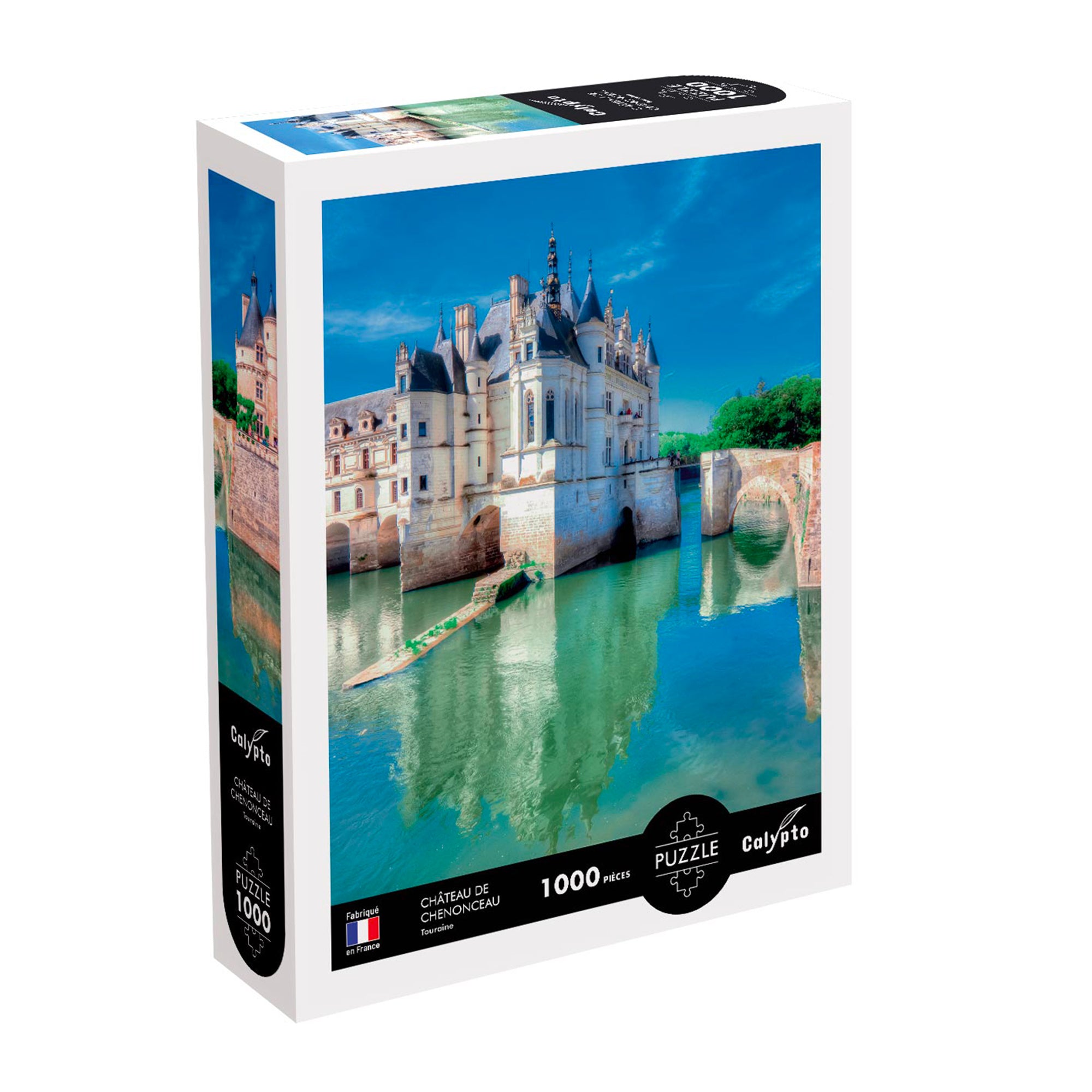 Puzzle Sentosphere Puzzle 1000 pièces paysage - château de chenonceau -  touraine