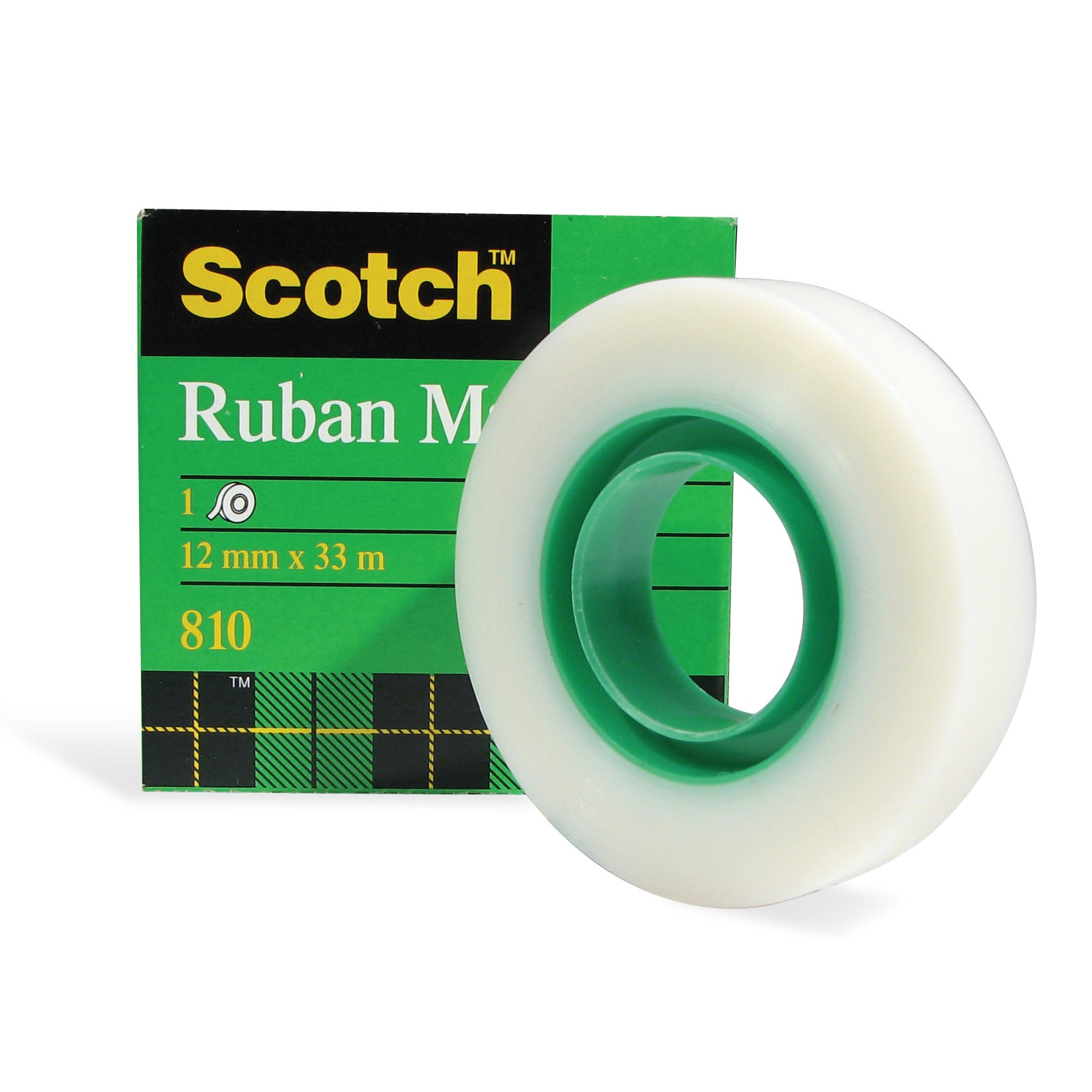 Scotch Ruban adhésif de bureau Magic 810, transparent mat, 19 mm x