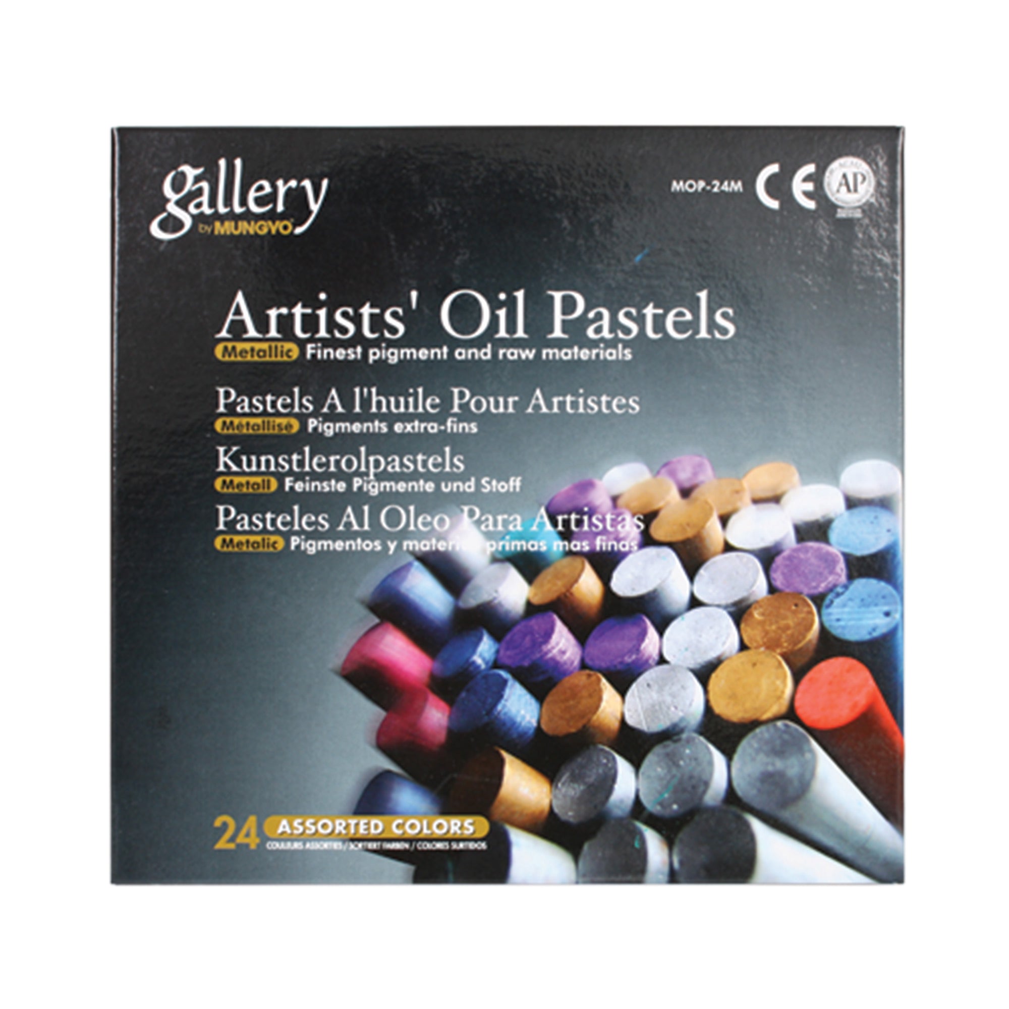 Mungyo Gallery Soft Oil Pastels Set of 72 - Assorted Colors (Professional Mopv-72), Black